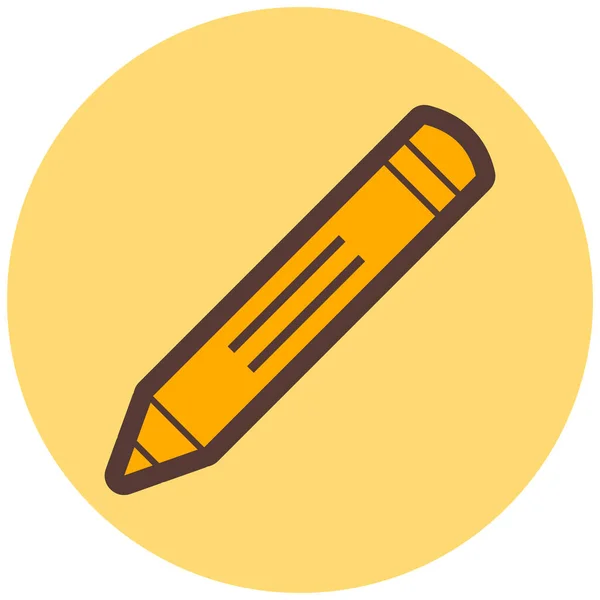 Pencil Icon Vector Illustration — Stock Vector