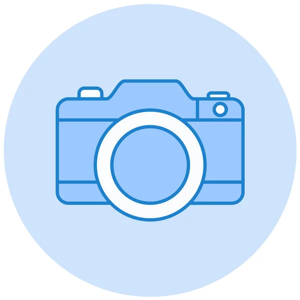 Fényképezőgép Web Ikon Egyszerű Illusztráció — Stock Vector