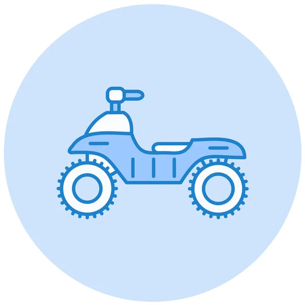 Motocicleta Icono Web Ilustración Simple — Archivo Imágenes Vectoriales