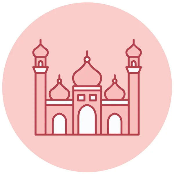 モスク Webアイコンシンプルなイラスト — ストックベクタ