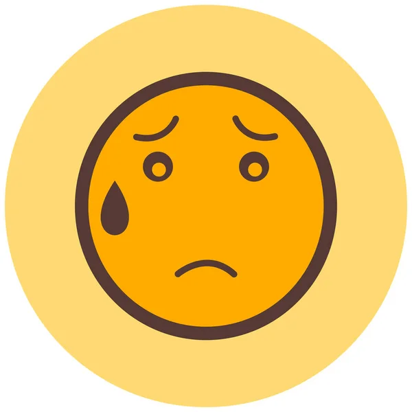Emoji Icona Web Semplice Illustrazione — Vettoriale Stock