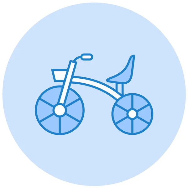 Bicicletta Icona Web Semplice Illustrazione — Vettoriale Stock