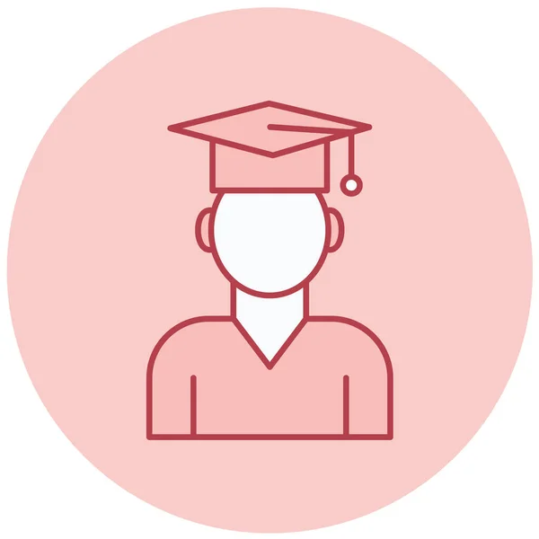 Graduaire Pictogram Vector Illustratie — Stockvector