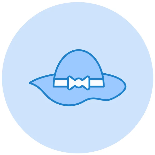 Cappello Icona Web Semplice Illustrazione — Vettoriale Stock