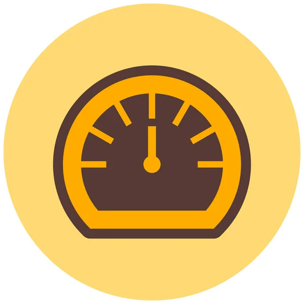 Snelheidsmeter Pictogram Vector Illustratie — Stockvector