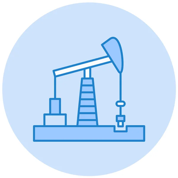 Oil Pump Vector Illustration — Stock Vector