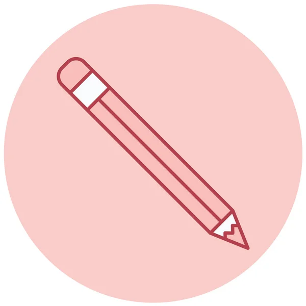 Bleistift Web Symbol Einfache Illustration — Stockvektor