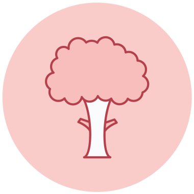 Ağaç. Web simgesi basit illüstrasyon