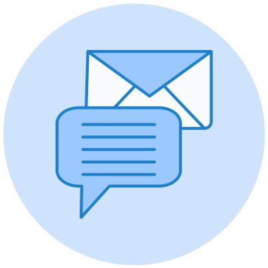 Mektup. Web simgesi basit illüstrasyon