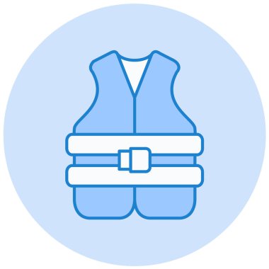 Yelek. Web simgesi basit illüstrasyon