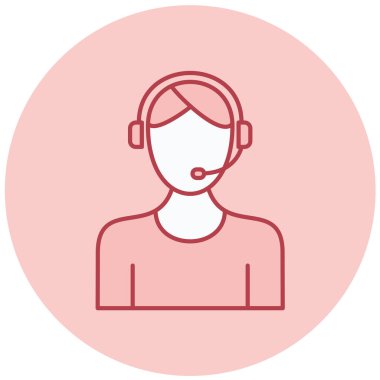 Web ve mobil taslak simgeleri için müşteri desteği vektör düzenlenebilir çizgi simgeleri