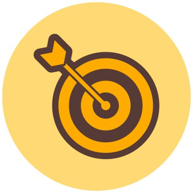 Hedef. Web simgesi basit illüstrasyon