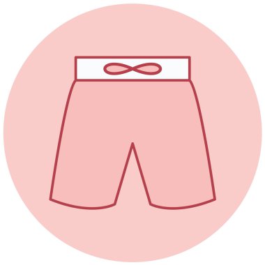 Şort. Web simgesi basit illüstrasyon