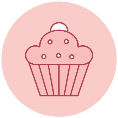 Tatlım. Web simgesi basit illüstrasyon