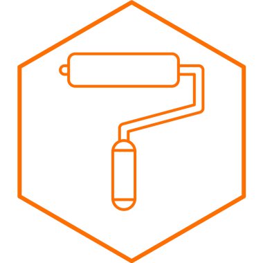 Boya silindiri ikonu. vektör illüstrasyonu