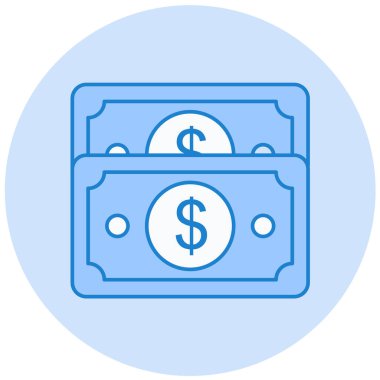 Dolar. Web simgesi basit illüstrasyon