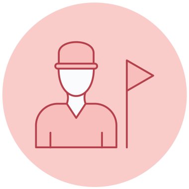 İnsan simgesinin vektör illüstrasyonu