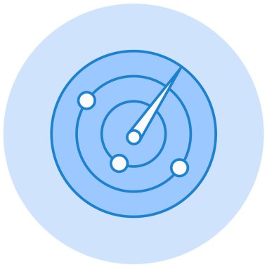 Pusula. Web simgesi basit illüstrasyon
