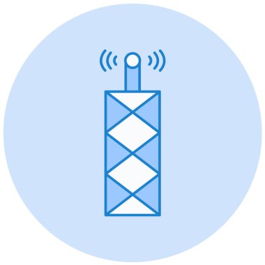 Kablosuz. Web simgesi basit illüstrasyon