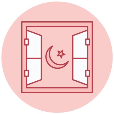 Pencere. Web simgesi basit illüstrasyon 