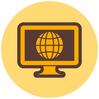 Web ve mobil için vektör lcd simgesi