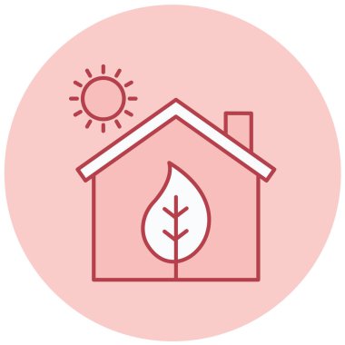 Ev. Web simgesi basit illüstrasyon