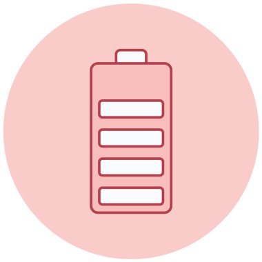 Pil. Web simgesi basit illüstrasyon