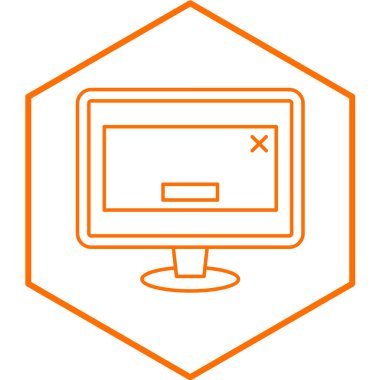 Bilgisayar virüsü simgesi. vektör illüstrasyonu