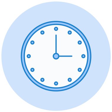 Saat. Web simgesi basit illüstrasyon