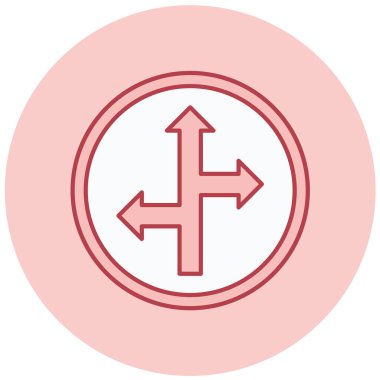 Projeniz için yol yönü ok simgesi