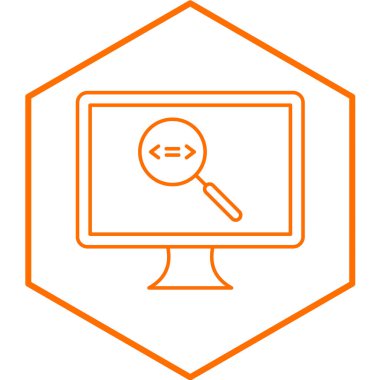 Bilgisayar modern simgesinin vektör illüstrasyonu