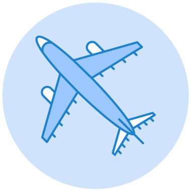 Uçak. Web simgesi basit illüstrasyon