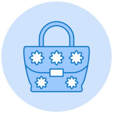 Alışveriş çantası. Basit resimleme