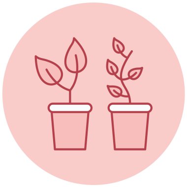 Bitki. Web simgesi basit tasarım