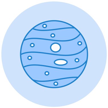 Ay. Web simgesi basit illüstrasyon