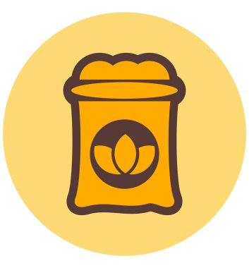 Patlamış mısır. Web simgesi basit illüstrasyon