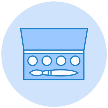 Makyaj fırça vektör simgesi