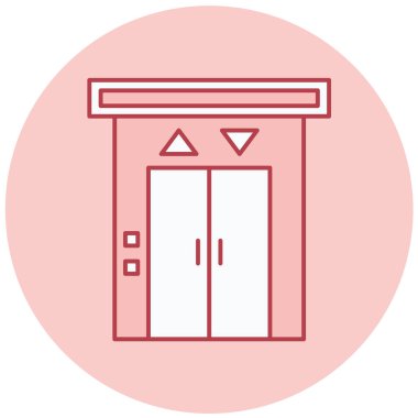 Otelde. Web simgesi basit tasarım