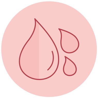 su damlaları simgesi, vektör illüstrasyonu