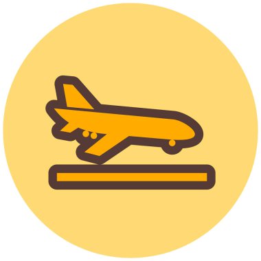 Uçak. Web simgesi basit illüstrasyon