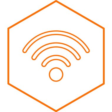 wifi sinyal vektör illüstrasyonu