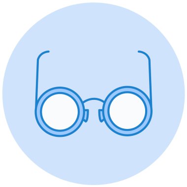 Gözlük. Web simgesi basit illüstrasyon