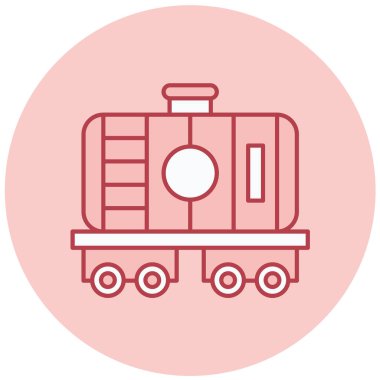 tren. Web simgesi basit illüstrasyon