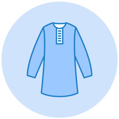 Gömlek simgesi, vektör illüstrasyonu