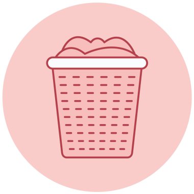 Sepet. Web simgesi basit illüstrasyon