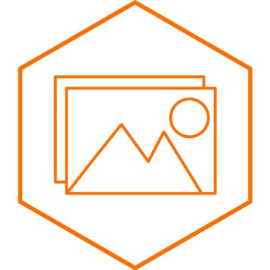 resim simgesi vektör illüstrasyonu