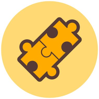 Bulmaca. Web simgesi basit illüstrasyon