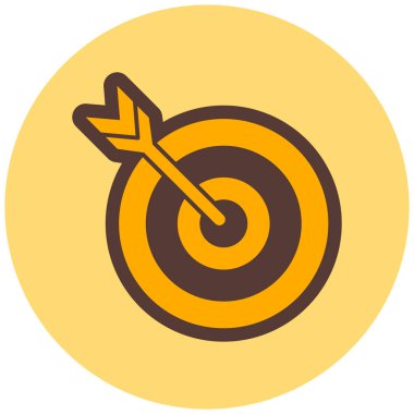 Hedef. Web simgesi basit illüstrasyon