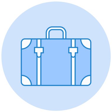 Çanta. Web simgesi basit illüstrasyon