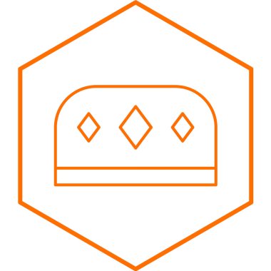 Şapka simgesinin vektör illüstrasyonu